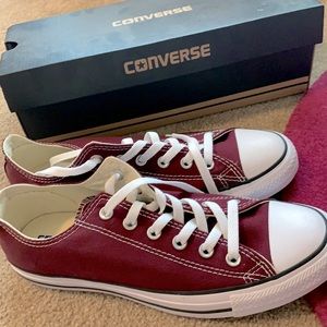 Maroon Converse Chuck Taylors- NEW